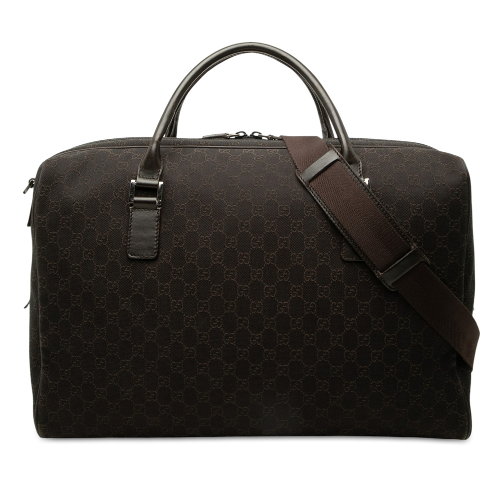 Pre-Loved Gucci GG Denim Travel Bag